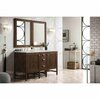 James Martin Vanities Addison 60in Double Vanity, Mid-Century Acacia w/ 3 CM Ethereal Noctis Quartz Top E444-V60D-MCA-3ENC